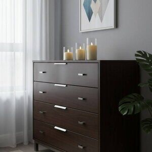 3PC SET FLAMELESS GLASS CANDLE HOLDERS